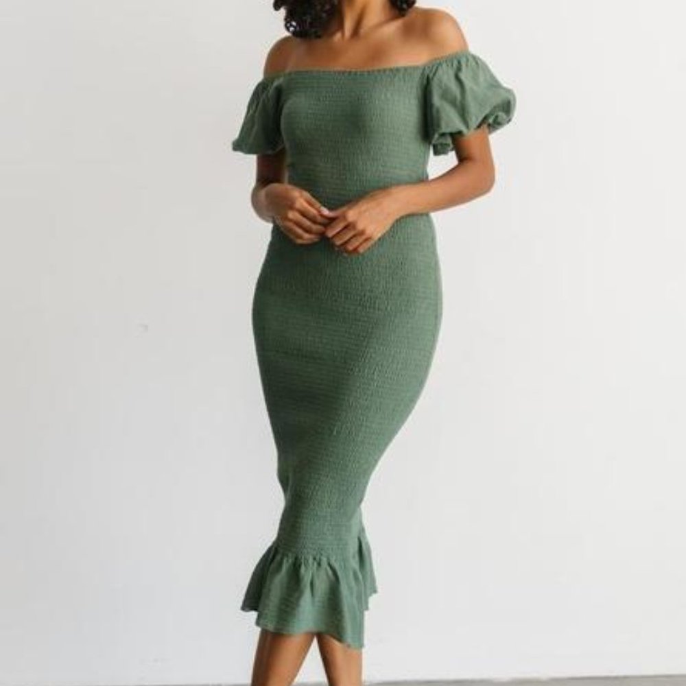 Alana Smocked Midi Dress
